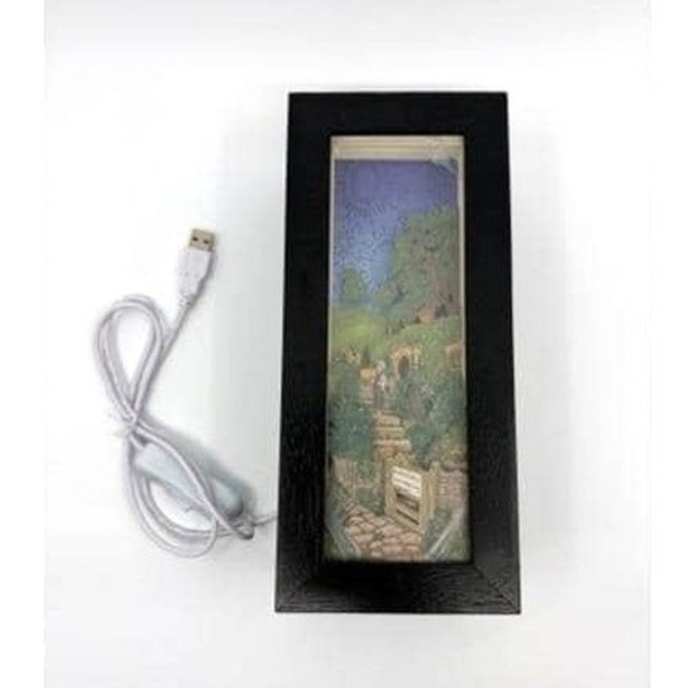 LitJoy Crate Lord of the Rings The Hobbit Shire Bookshelf Alley Shadow Box Decor